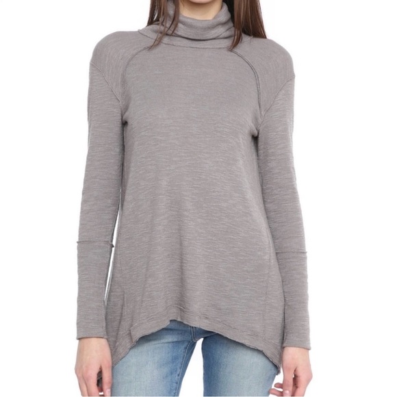 Free People We The Free Split Back Turtleneck - Picture 3 of 10